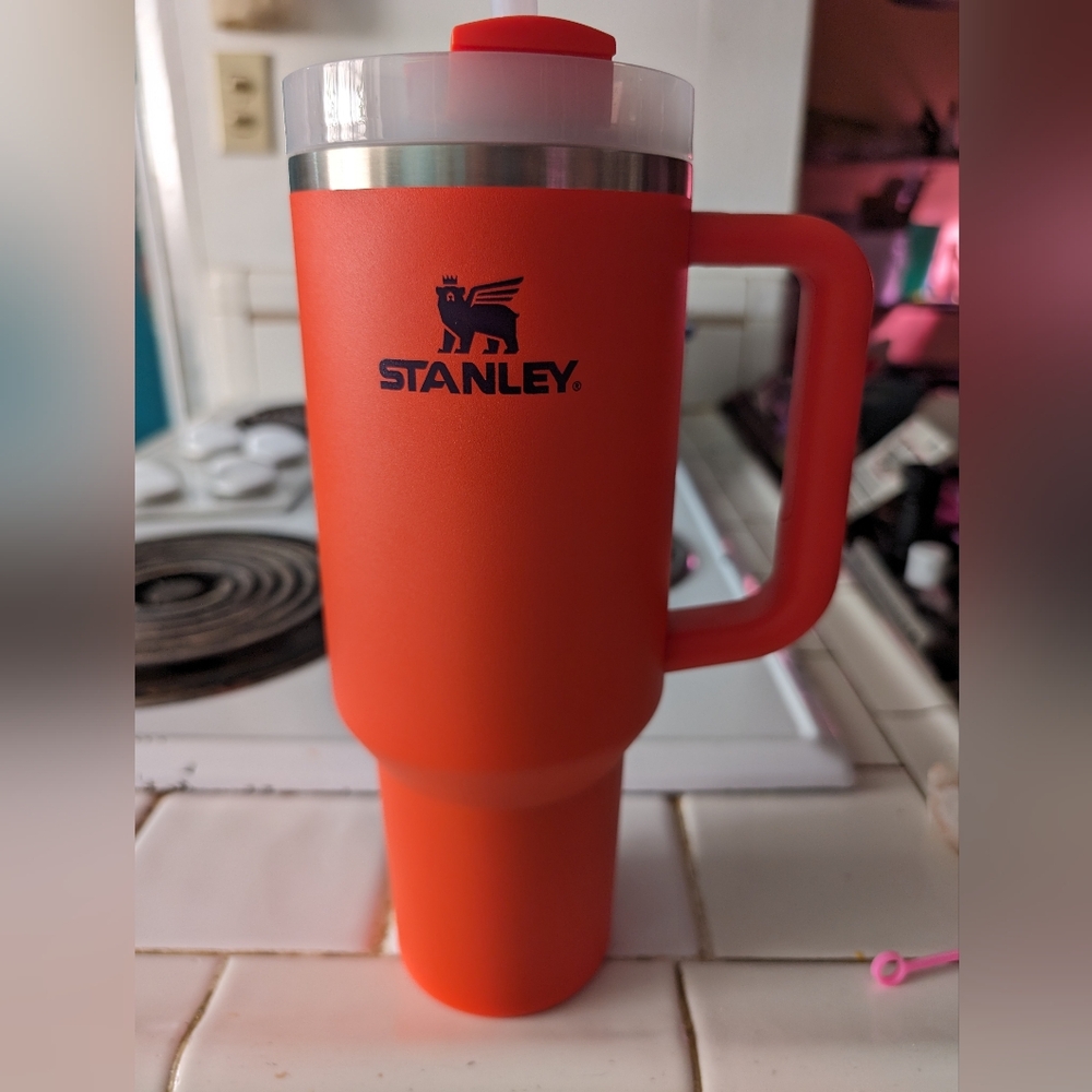 Stanley Orange Travel Mug with Handle